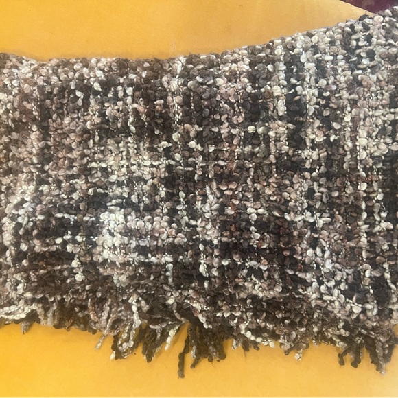 ♥️ Target brown throw blanket, woven multicolor light and dark brown - Picture 4 of 4